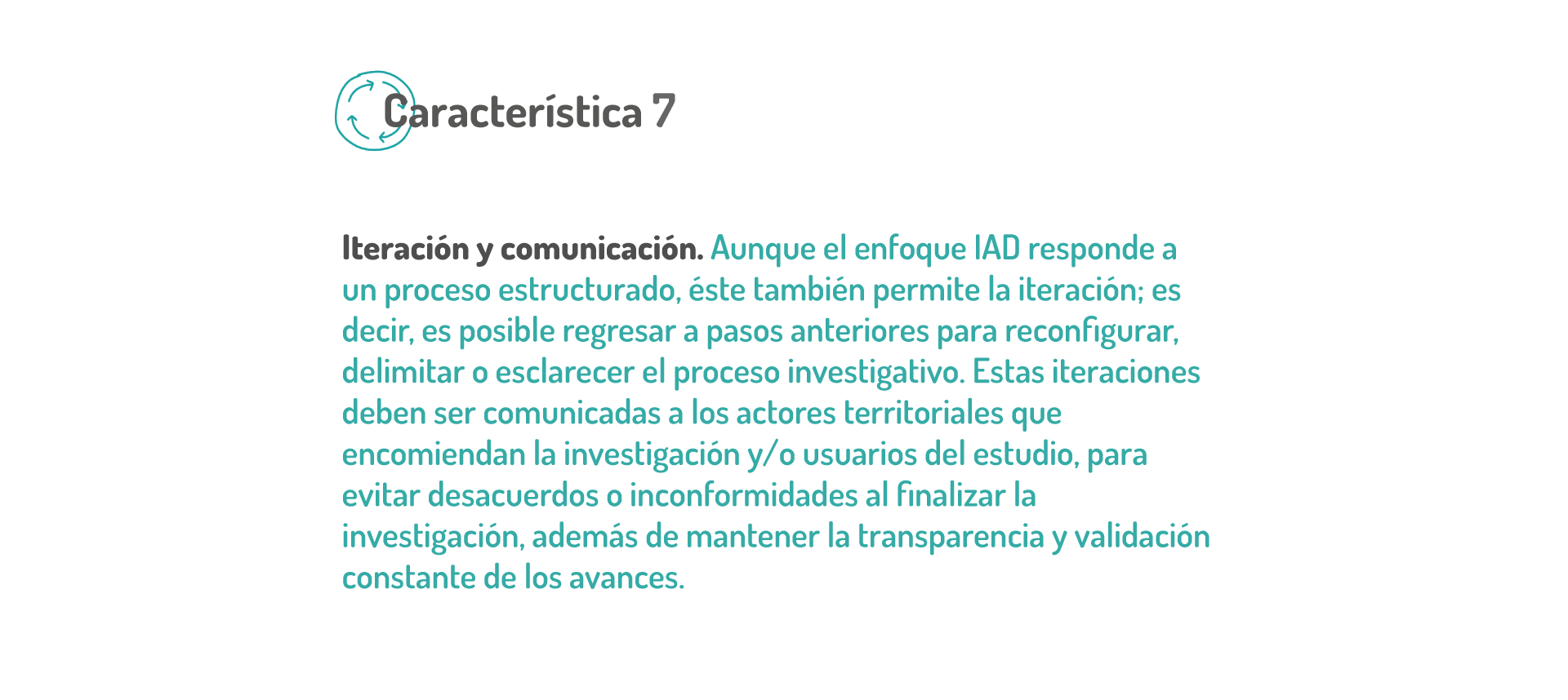 Iteración y comunicación